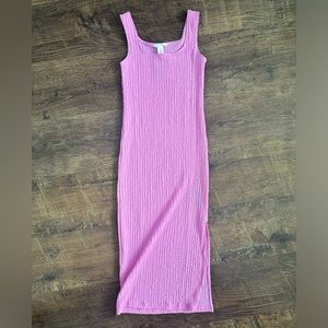 H&M NWT Bodycon Pink Maxi Dress